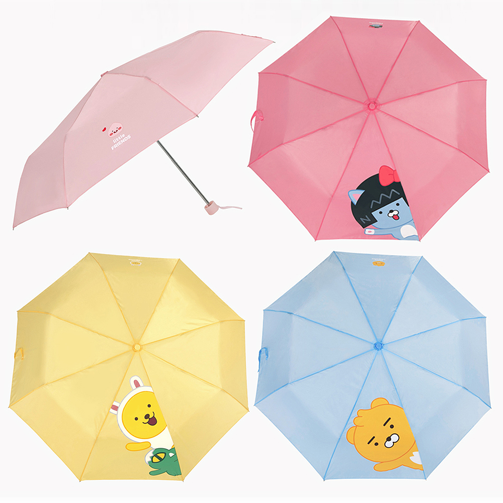 카카오 리틀 프렌즈 3단 우산