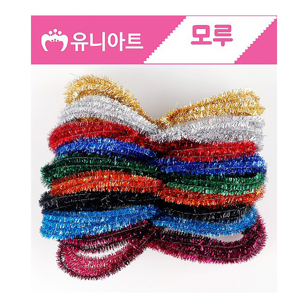 유니아트 10000 반짝이 모루세트 혼합