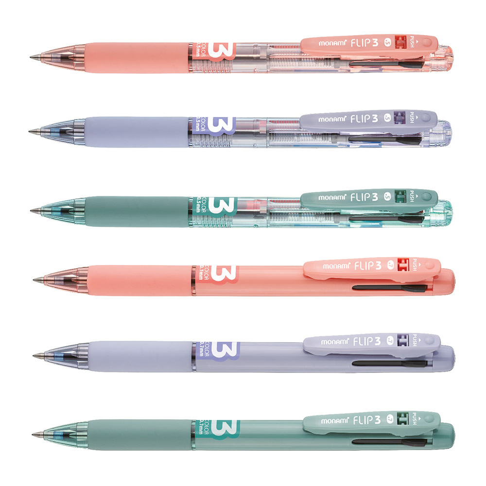 모나미 플립3 유성볼펜 0.5mm 0.7mm