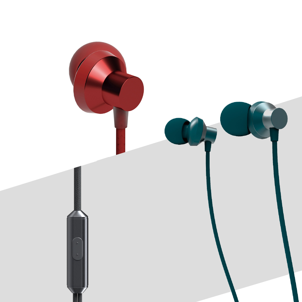 팬톤 유선 이어폰 메탈 통화가능 3.5mm