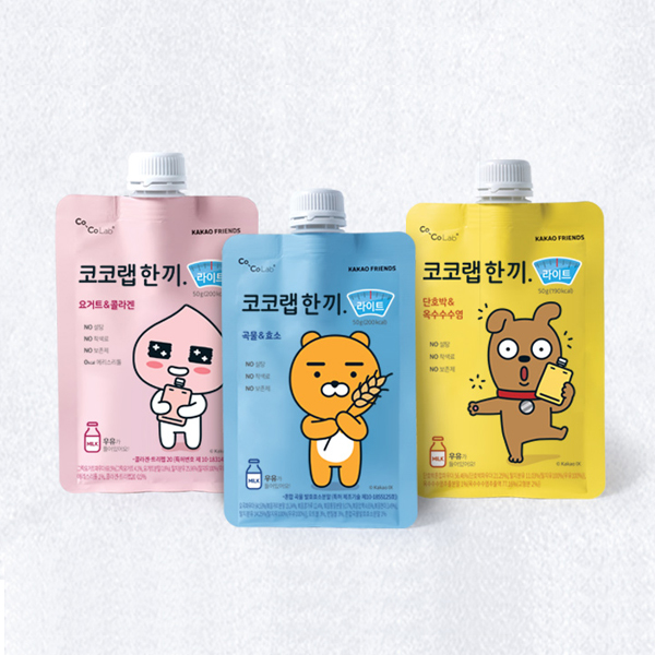 카카오프렌즈 코코랩 한끼 라이트 1팩 50g x 5입 단호박&옥수수수염