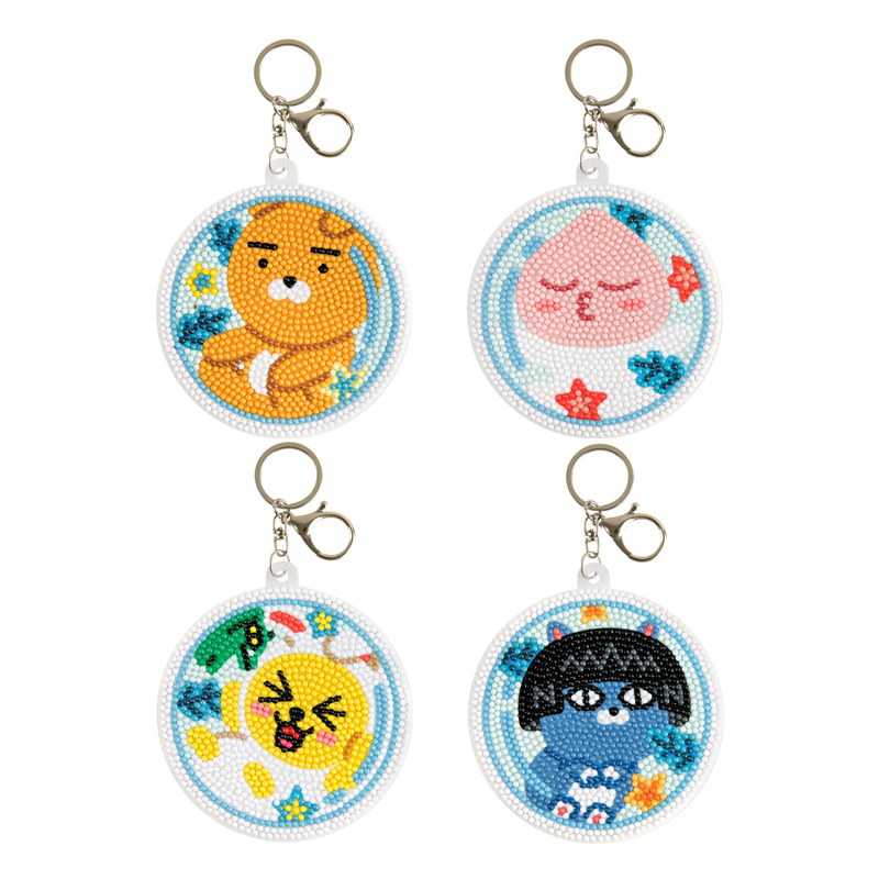 카카오프렌즈 DIY 보석퍼즐 키링 십자수