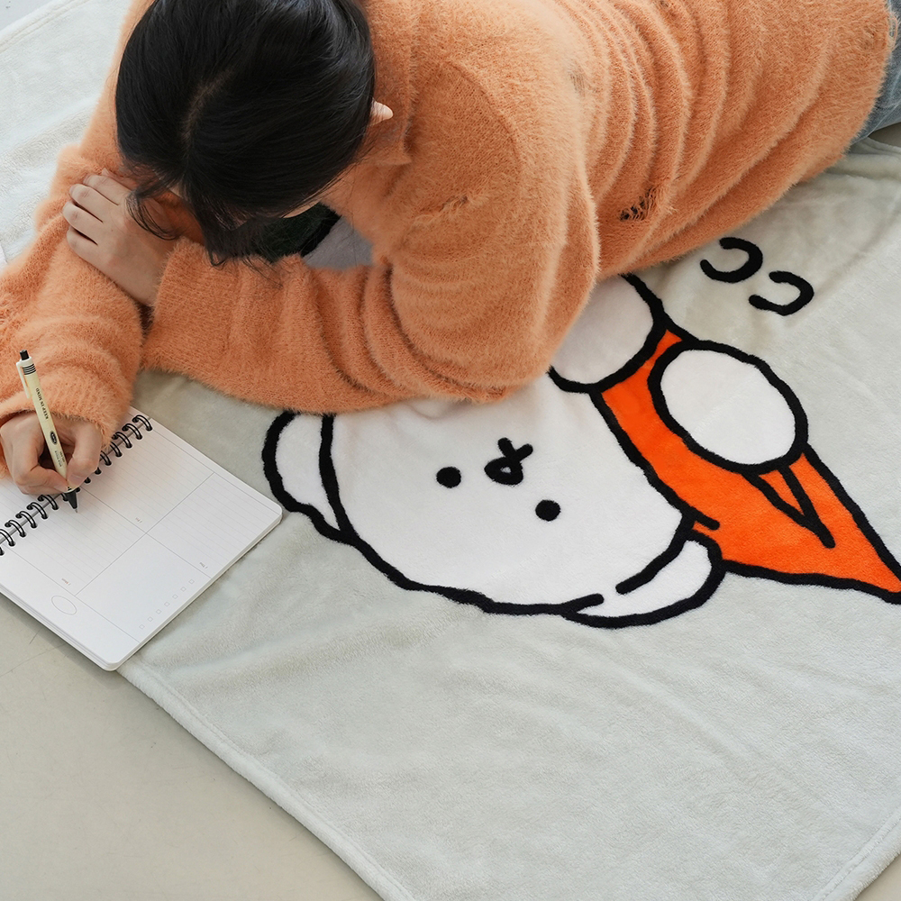핑크풋 꼬망 따뜻한 담요 극세사