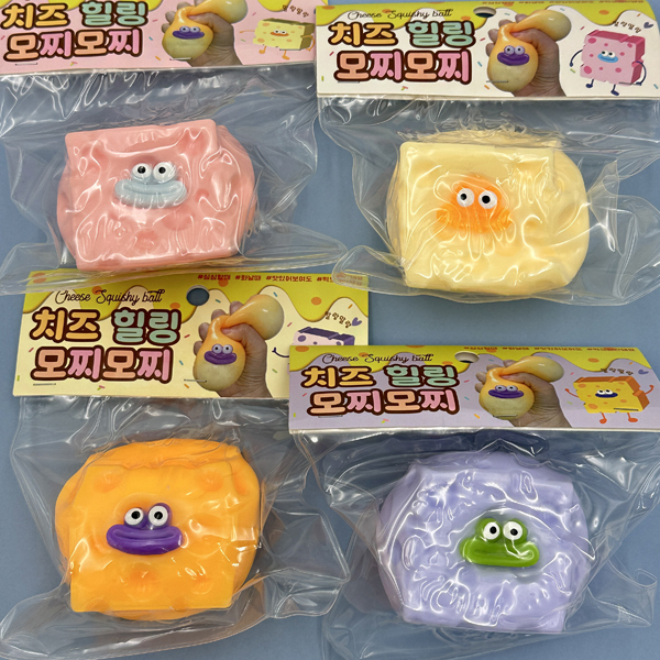 3000 프랜즈 치즈 힐링 모찌모찌 랜덤발송 스퀴시 말랑이 촉감 감각놀이 스트레스 해소