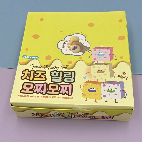3000 프랜즈 치즈 힐링 모찌모찌 랜덤발송 스퀴시 말랑이 촉감 감각놀이 스트레스 해소